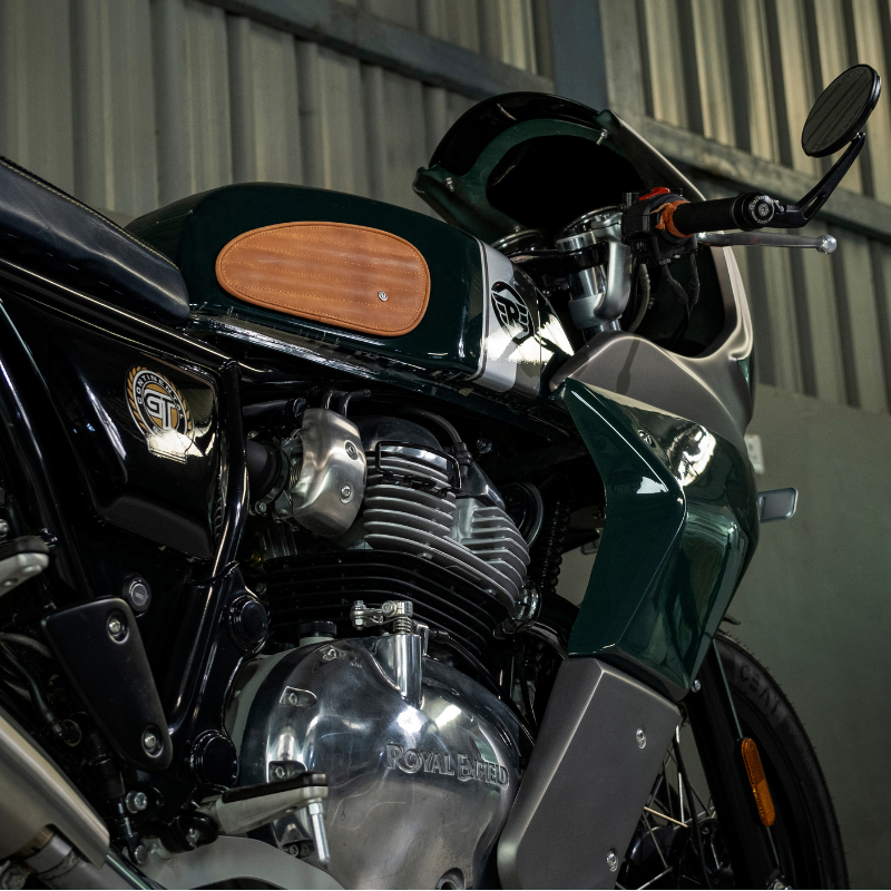 Tank Pad - Leather (Stripes)