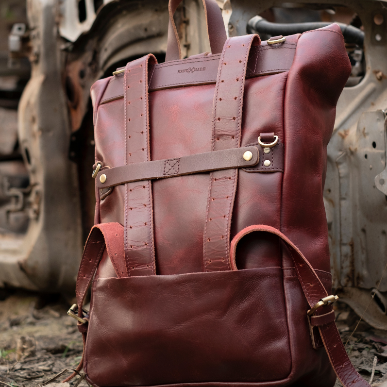 Buff Leather Rambler Backpack