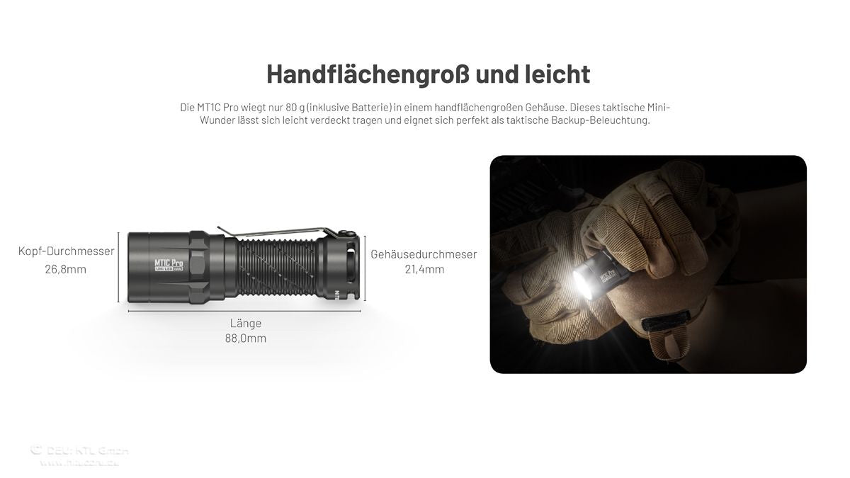 MT1C Pro - 1000 Lumen