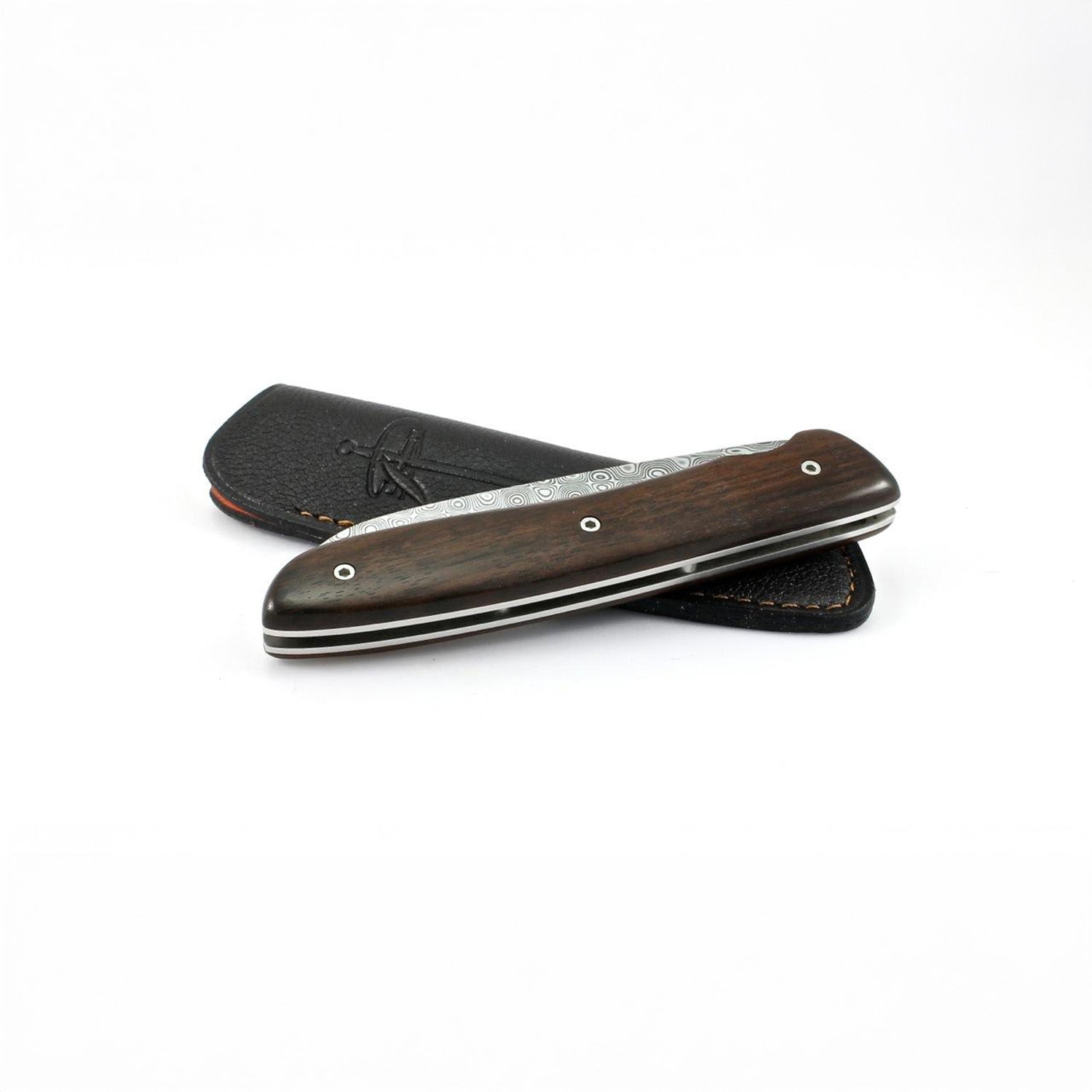 L08 with damascus blade and ebony handle