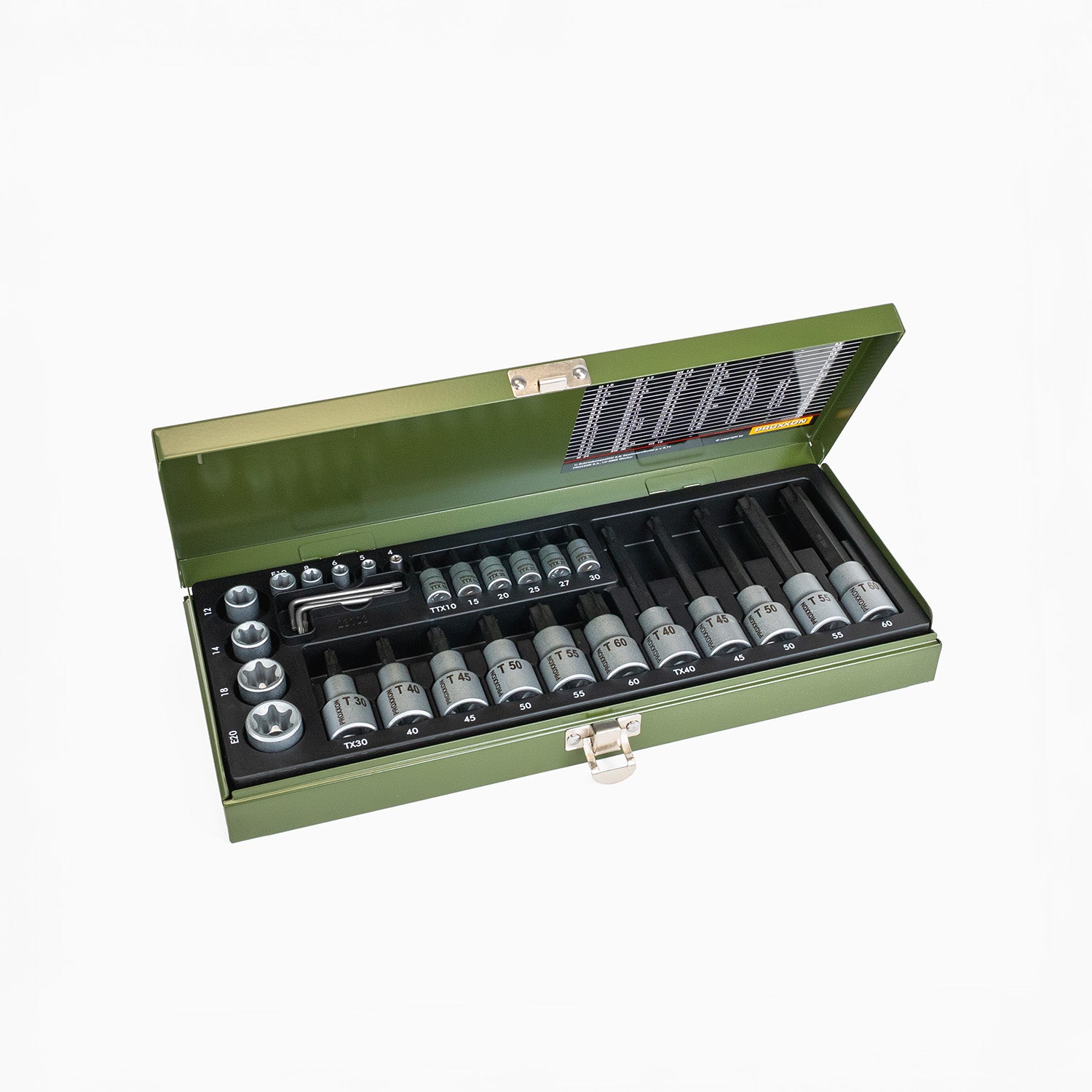 Set di chiavi a bussola TX 1/4" + 1/2"