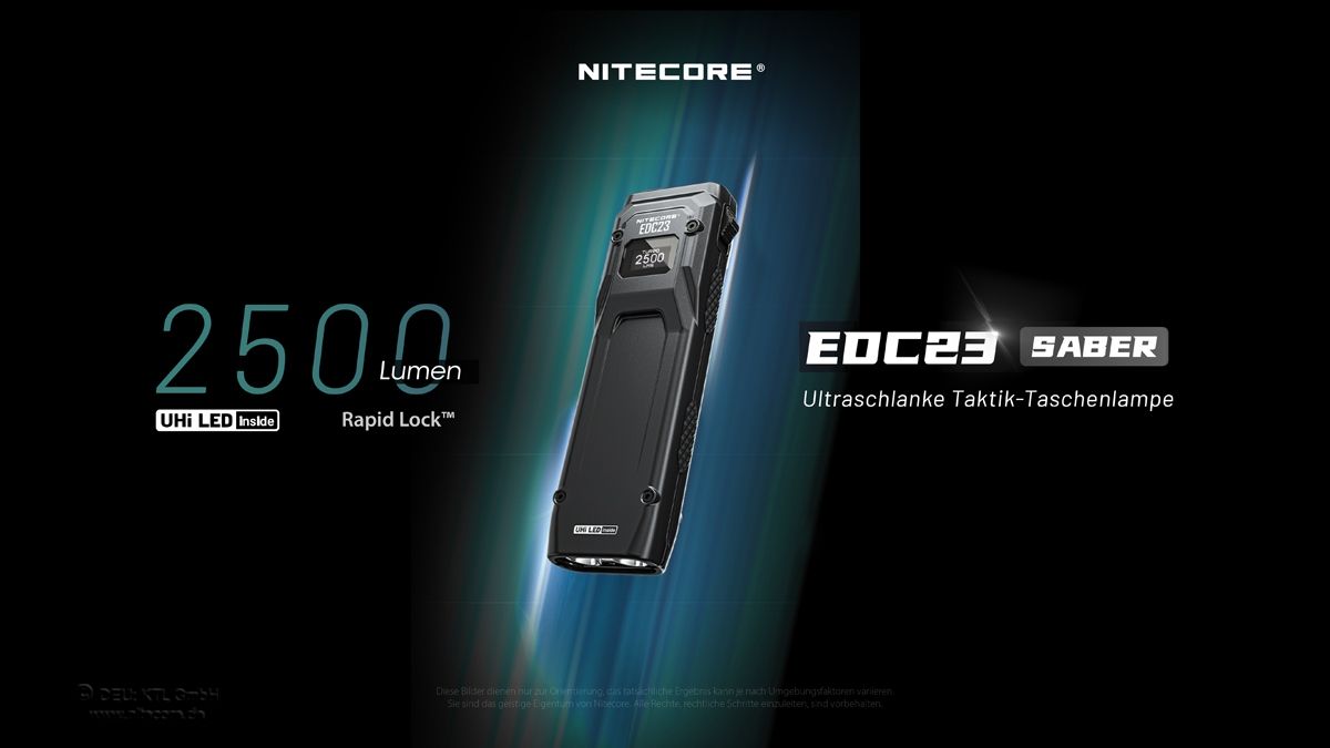 EDC23 Saber - 2500 lumen