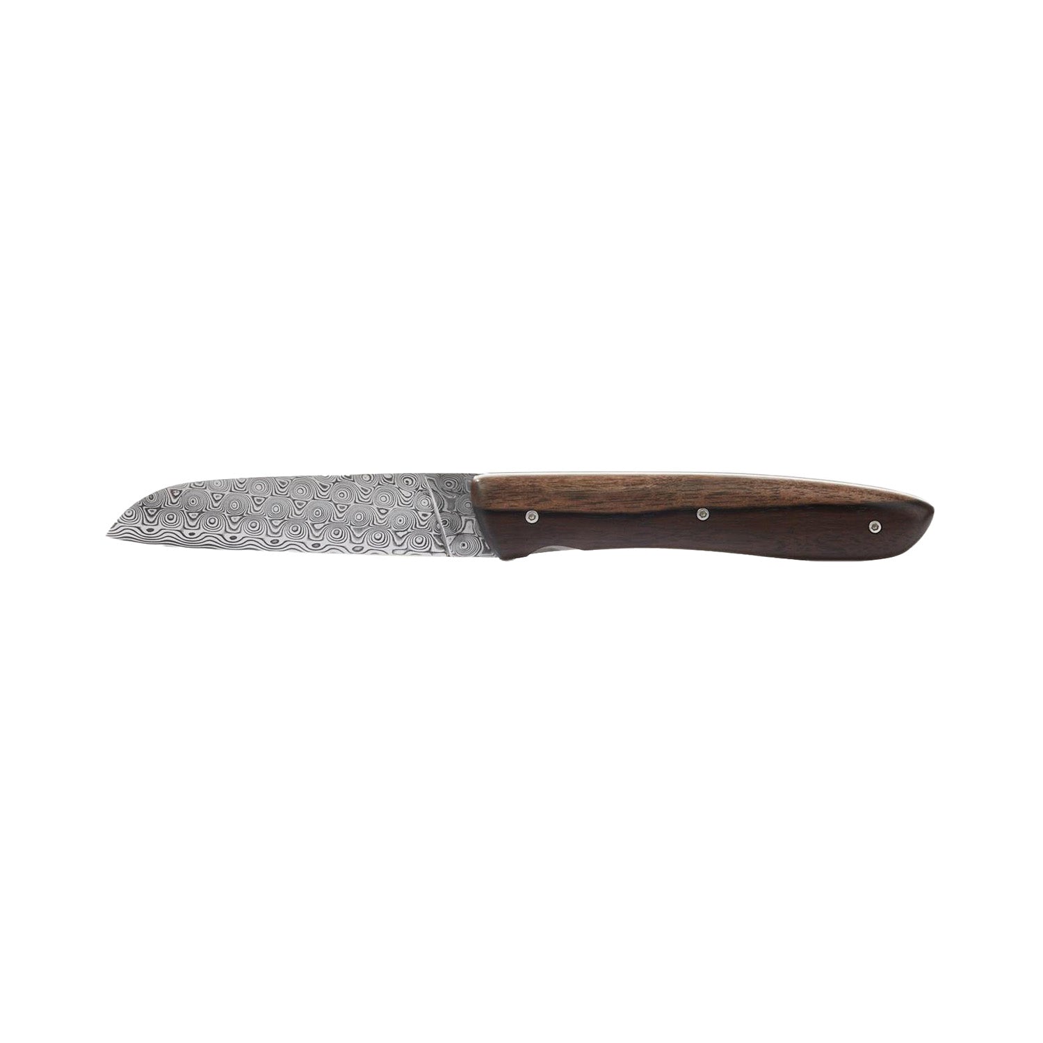L08 mit Damastklinge und Ebenholz Griff