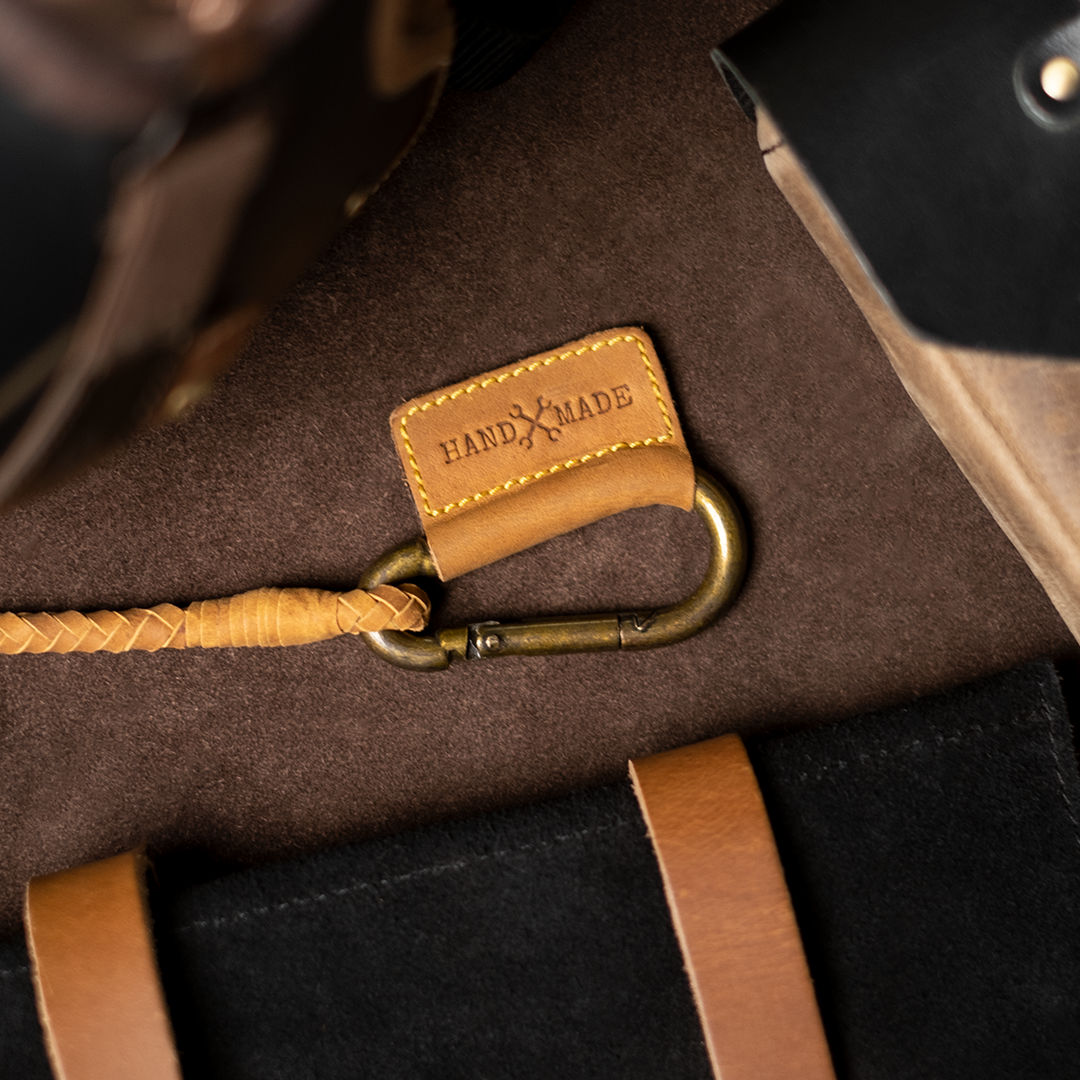 Leather keychain (braided)