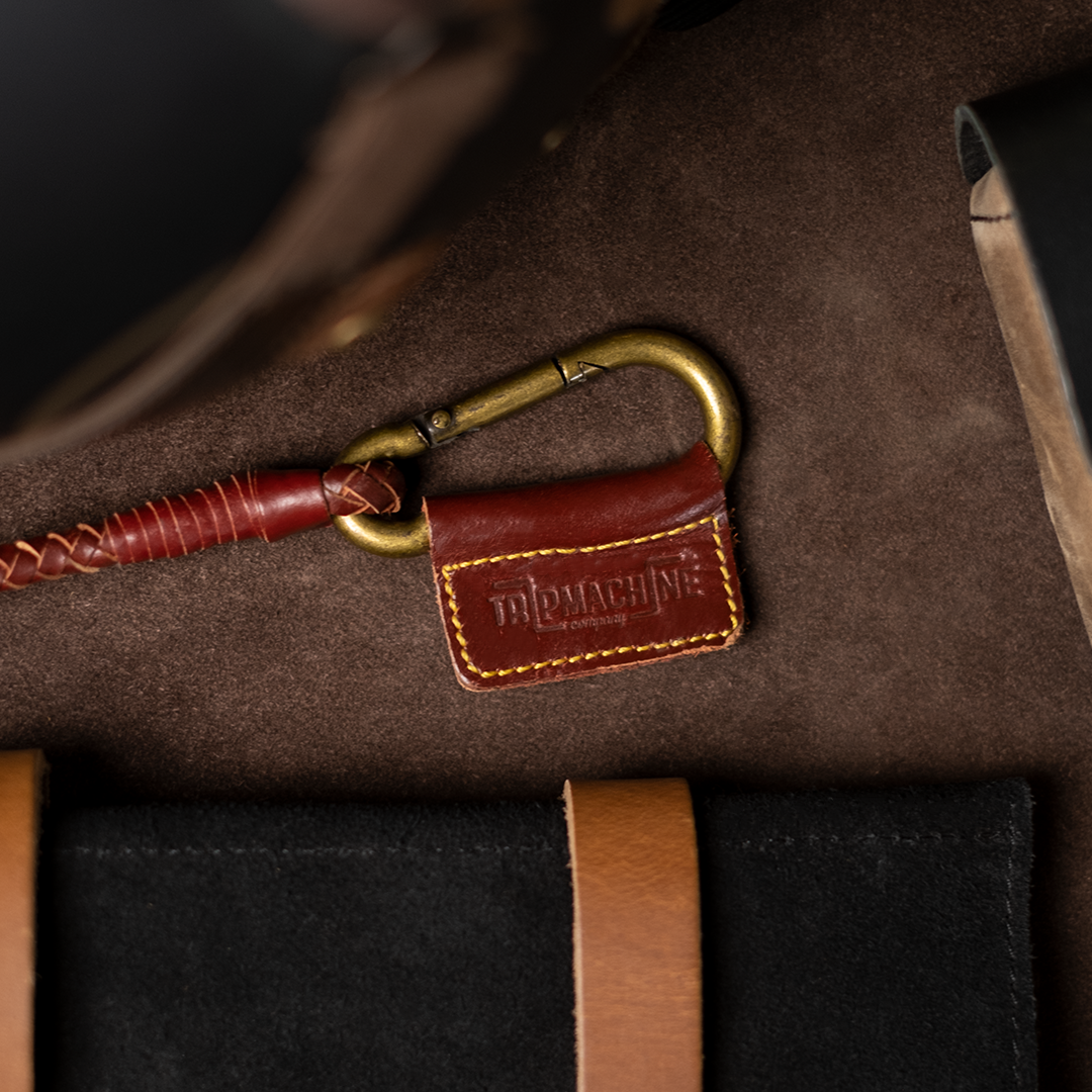 Leather keychain (braided)