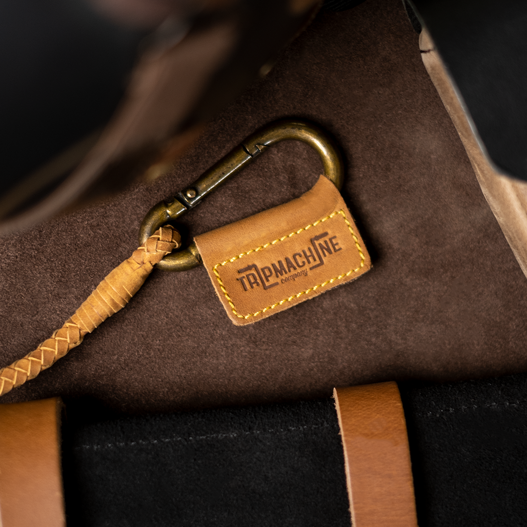 Leather keychain (braided)