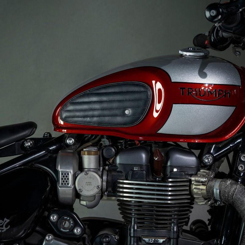 Tank Pad - Leather (Stripes)