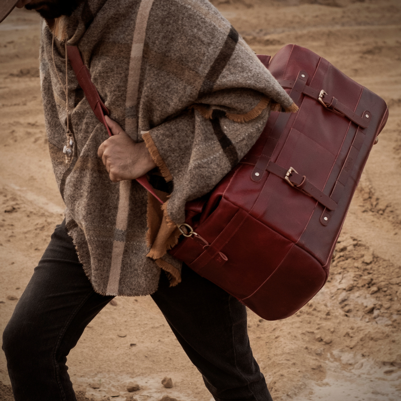 Buff Leather Outlaw Duffel Bag Classic