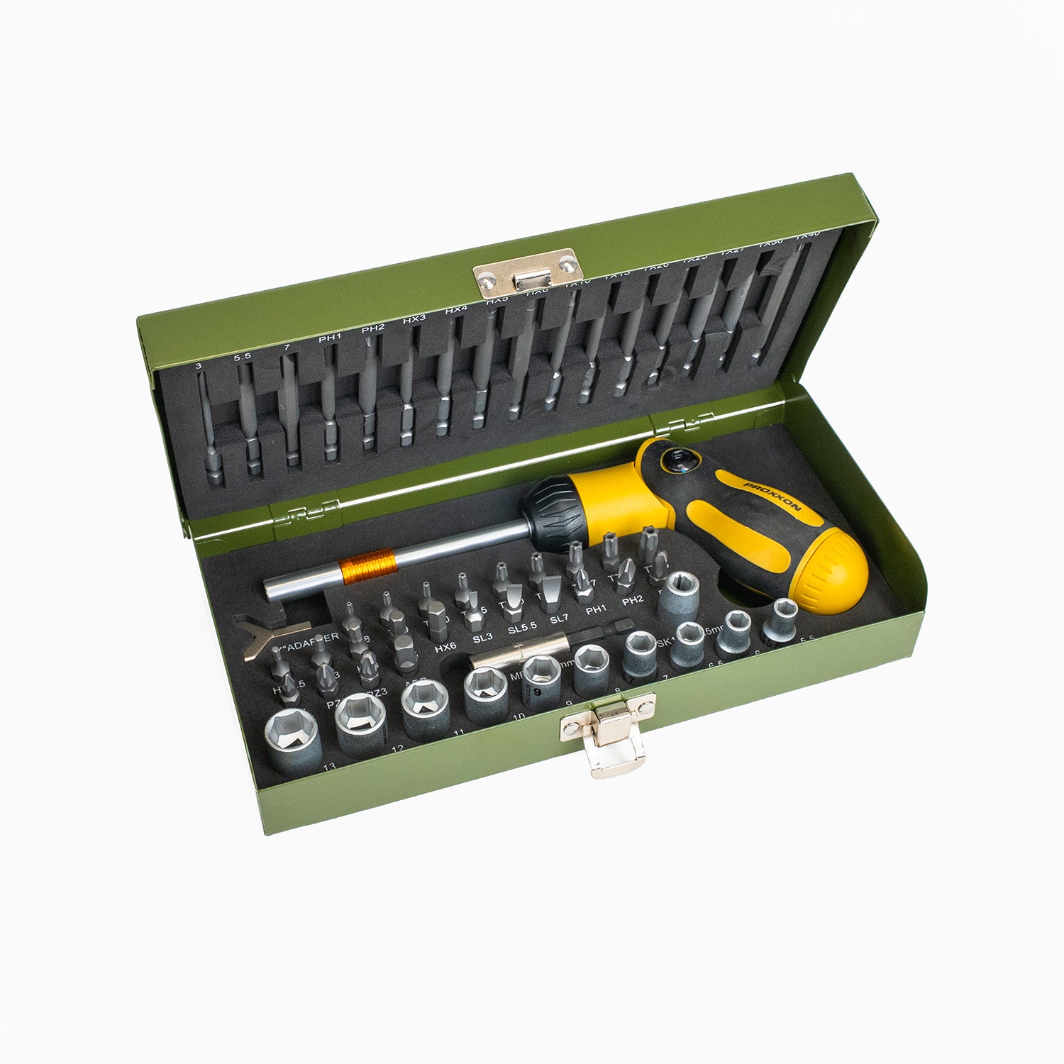 Articulated ratchet set