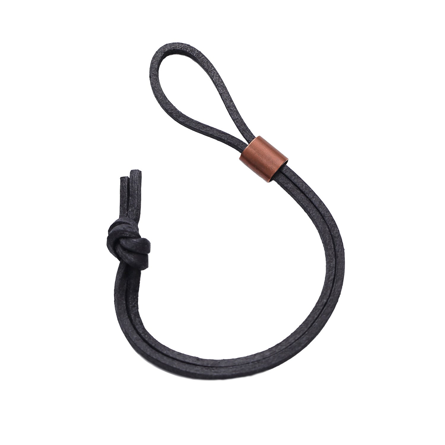Leather strap with sleeve