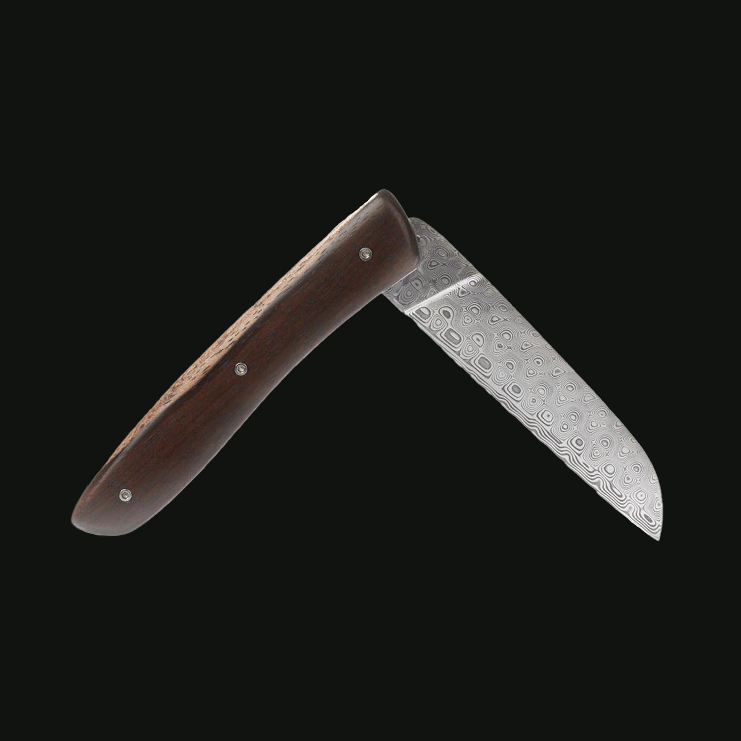 L08 with damascus blade and ebony handle