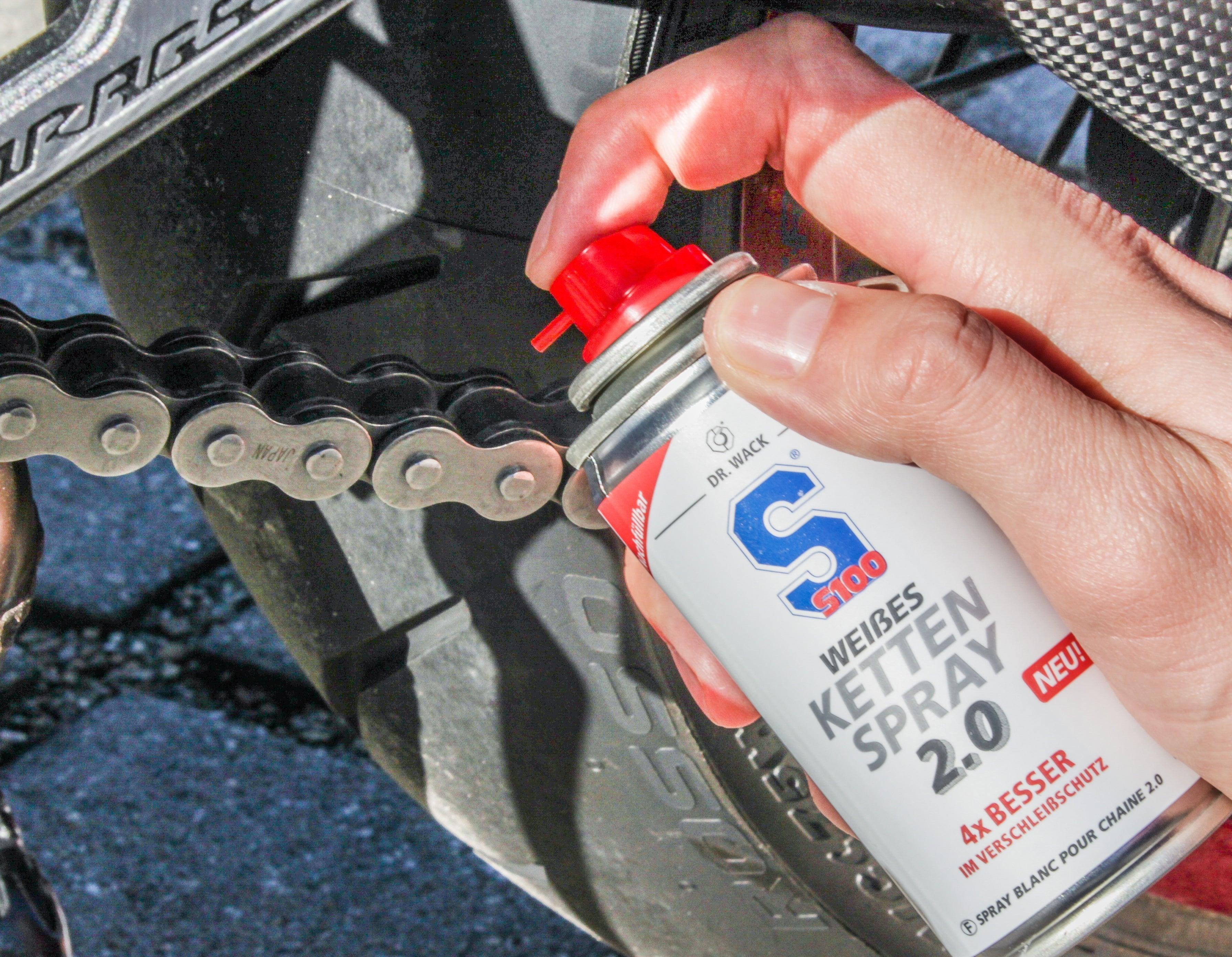 S100 Spray blanc pour chaîne 2.0 400ml - motogadget GmbH