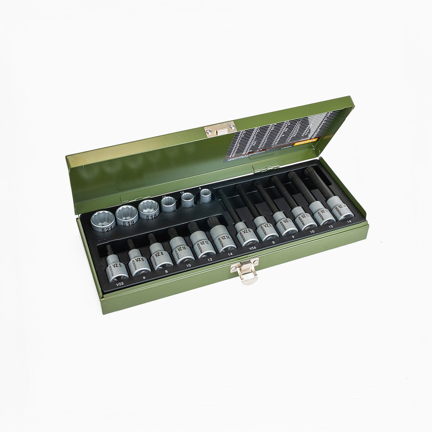 Set di chiavi a bussola HX 1/4" + 1/2"